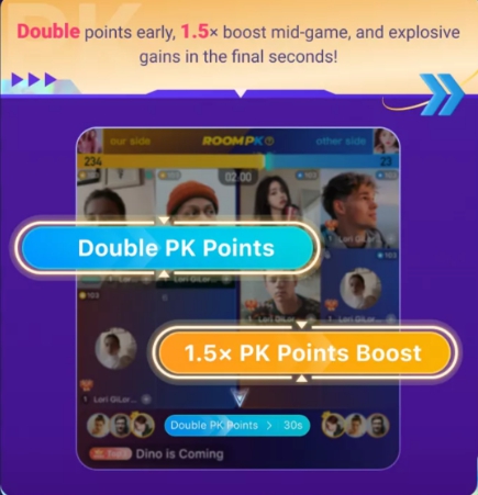 1.5x PK Points Boost in BIGO LIVE